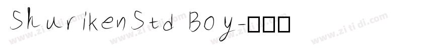 ShurikenStd Boy字体转换
